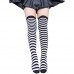 Womens Over Knee Long Socks Thigh High Stockings Stripe Sport For Girls Ladies