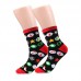 5 Pairs Of Socks Christmas Crew Theme Socks Sports Fitness Slimming Outdoor Sock Warm Breathable Socks