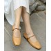 Brown Loafers For Women Genuine Leather Chic Lace Up Loafers